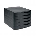 5 Star Desktop 5 Drawer Set A4 Documents up to 260x350mm BlackBlack FS108391