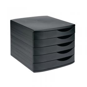 5 Star Desktop 5 Drawer Set A4 Documents up to 260x350mm BlackBlack 108391 FS108391