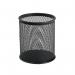 5 Star Pen Pot Wire Mesh Diameter 80mm Height 95mm Black FS126740