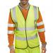 5 Star Facilities High Visibility Waistcoat Full App Medium Yellow/Black Piping 136714