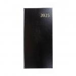 2025 Slim Ptrt Pkt Diary 2 W/V Black