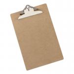 A group of five clipboards, branded with the label 5 Star, are displayed in an office setting. The clipboards are made of rigid hardboard and are large enough to accommodate both foolscap and A4 sized paper. They are neatly organized and ready to be used for any task at hand.