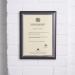 5 Star Facilities Snap De Luxe Certificate Frame Holds Standard A4 Certificates W210xD25xH297mm Smoke 163576