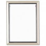 5 Star Facilities Snap De Luxe Certificate Frame Holds Standard A4 Certificates W210xD25xH297mm Silver 163608