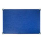 5 Star Office Felt Noticeboard with Fixings and Aluminium Trim 900x600mm Blue FS171617