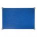 5 Star Office Felt Noticeboard with Fixings and Aluminium Trim 900x600mm Blue FS171617