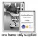 5 Star Facilities Clip Display Frame Aluminium with Fixings Front-loading A3 297x13x420mm Silver 214510