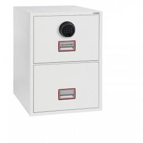 Phoenix World Class Vertical Fire File FS2252F 2 Drawer Filing Cabinet with Fingerprint Lock FS2252F