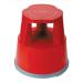 5 Star Facilities Plastic Step Stool RED