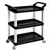 5 Star Facilities Utility Tray Trolley Standard 3 Shelf Capacity 150kg W460xD750xH980mm 271632