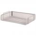 5 Star Office Mesh Letter Tray Scratch Resistant Stackable Side Load Landscape Foolscap Silver 287926