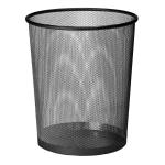 5 Star Office Mesh Waste Bin Lightweight Sturdy Scratch Resistant 1520 Litre 305x345mm Black FS288013