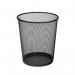 5 Star Office Mesh Waste Bin Lightweight Sturdy Scratch Resistant 20 Litre 305x345mm Black FS288013