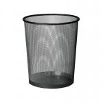 5 Star Office Mesh Waste Bin Lightweight Sturdy Scratch Resistant 20 Litre 305x345mm Black FS288013