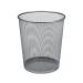 5 Star Office Mesh Waste Bin Lightweight Sturdy Scratch Resistant 1520 Litres DxH 305x345mm Silver 288021