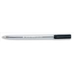 The picture shows a pack of 50 5 Star Ballpoint Pens with clear barrels and black ink. Each pen has a medium 1.0mm tip and writes a precise 0.7mm line. The pens are neatly arranged in rows, perfect for organizing your writing instruments.