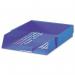 5 Star Office Letter Tray High-impact Polystyrene Foolscap Blue FS295802