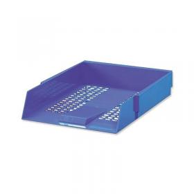5 Star Letter Tray High-impact Polystyrene Foolscap Blue 295802 FS295802