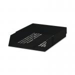 5 Star Office Letter Tray High-impact Polystyrene Foolscap Black FS295829