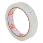 The picture features a pack of 8 large clear tape rolls, each measuring 18mmx66m. The tapes are made of 40 microns thick polypropylene, and come from the 5 Star Sticky Tapes line from 5 Star Office. The tapes are easy to tear and have a 5-star rating, making them ideal for various office or home tasks.