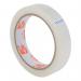 The picture features a pack of 8 large clear tape rolls, each measuring 18mmx66m. The tapes are made of 40 microns thick polypropylene, and come from the 5 Star Sticky Tapes line from 5 Star Office. The tapes are easy to tear and have a 5-star rating, making them ideal for various office or home tasks.