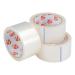 5 Star Office Clear Tape Roll Large Easy-tear Polypropylene 40 Microns 48mm x 66m [Pack 3] 295985