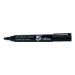 5 Star Office Permanent Marker XyleneToluene-free Smear Proof Chisel Tip Black (Pack of 12) FS296034