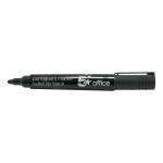 5 Star Office Permanent Marker Xylene/Toluene-free Smear Proof Bullet Tip Black (Pack of 12) FS296077