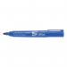 5 Star Office Permanent Marker XyleneToluene-free Smear proof Bullet Tip 2mm Line Blue (Pack of 12) FS296085