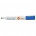 5 Star Office Drywipe Marker Xylene/Toluene-free Bullet Tip 3mm Line Blue (Pack of 12) FS296115