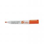 5 Star Office Drywipe Marker XyleneToluene-free Bullet Tip 3mm Line Red (Pack of 12) FS296131