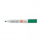 5 Star Office Drywipe Marker XyleneToluene-free Bullet Tip 3mm Line Green (Pack of 12) FS296158