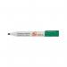 5 Star Office Drywipe Marker XyleneToluene-free Bullet Tip 3mm Line Green (Pack of 12) FS296158