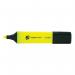 The image shows a pack of 12 yellow highlighters, with a chisel tip and a line width of 1-5mm. These 5 star office highlighters are perfect for highlighting important information in various colors.