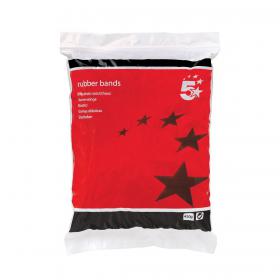 5 Star Office Rubber Bands Assorted Sizes 454g Bag FS296484