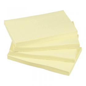 5 Star Re-Move Notes Repositionable 76x127mm Yellow (Pack of 12) 296646 FS296646