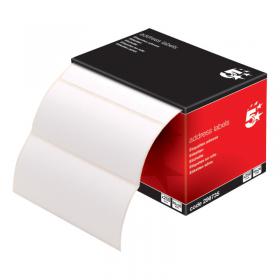5 Star Address Labels on Continuous Roll 89x36mm (Pack of 250) 296735 FS296735