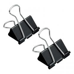 5 Star Office Foldback Clips 32mm Black (Pack of 12) FS296875