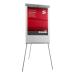 5 Star Office Flipchart Easel Telescopic Legs with W670xH990mm Board W700xD82xH1900mm Grey Trim 296964