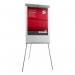 5 Star Office Flipchart Easel with Telescopic Legs 700x82x1900mm Grey Trim FS296964