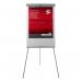 5 Star Office Flipchart Easel with Telescopic Legs 700x82x1900mm Grey Trim FS296964