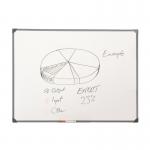 5 Star Office Drywipe Non-Magnetic Board with Fixing Kit and Detachable Pen Tray 1200x900mm FS296980