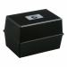 5 Star Office Card Index Box Capacity 250 Cards Black FS297072