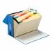 5 Star Office Expanding Box File 19 Pockets A-Z Foolscap Blue FS297269