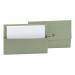 This photo shows a pack of 50 5 Star Eco Document Wallets in a vibrant green color. Each wallet is made from durable 250gsm recycled material and has a half flap closure. The capacity is 32mm, making it ideal for storing foolscap sized documents. Perfect for eco-conscious individuals or organizations.