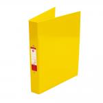 5 Star Office 2 O-Ring Binders A4 Yellow [Pack 10] 297552