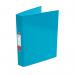 The photograph shows a set of 10 5 Star Office 2 O-Ring Binders in bright blue, each with a capacity to hold A4-sized documents. The sturdy binders feature a 5-star rating and an elegant 5 star emblem on the cover. Perfect for organizing documents at home or in the office.
