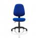 5 Star 1 Lever High Back Permanent Contact Chair Blue 480x450x490-590mm Ref OP000159 302081