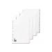 5 Star Office Dividers 20-Part Recycled Card Multipunched A4 White 306418