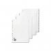 5 Star Office Dividers 20-Part Recycled Card Multipunched A4 White FS306418